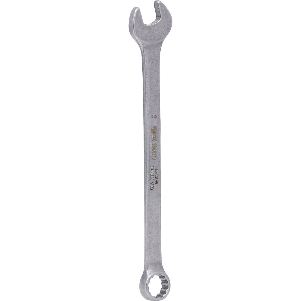 KS Tools Chiave inglese combinata in acciaio inox, forche inclinate di 15°, 10 mm