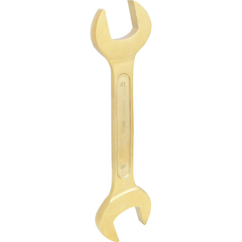 KS Tools Chiave a forchetta doppia BRONZEplus, forche inclinate di 15°, metrica, 41 x 46 mm