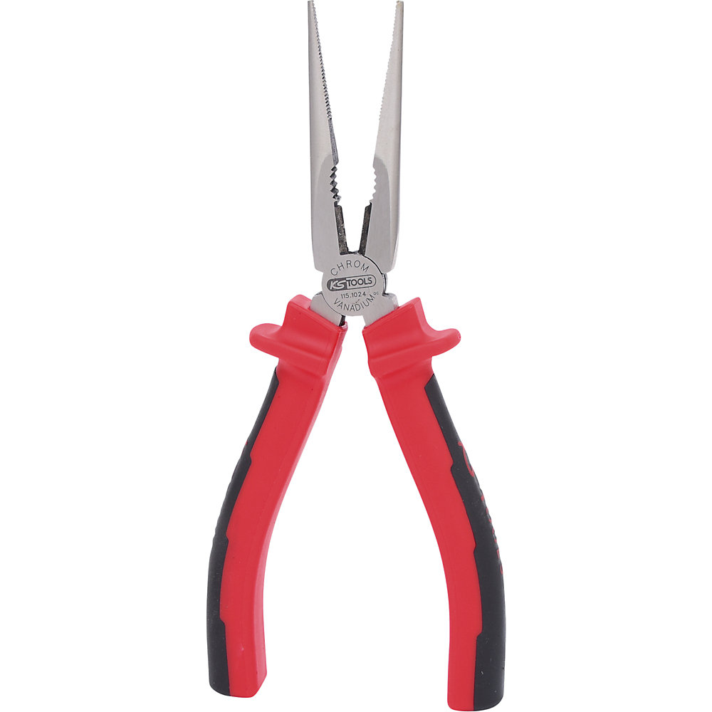 KS Tools Pinza per telefonisti ERGOTORQUE, lunghezza 200 mm, rossa / nera