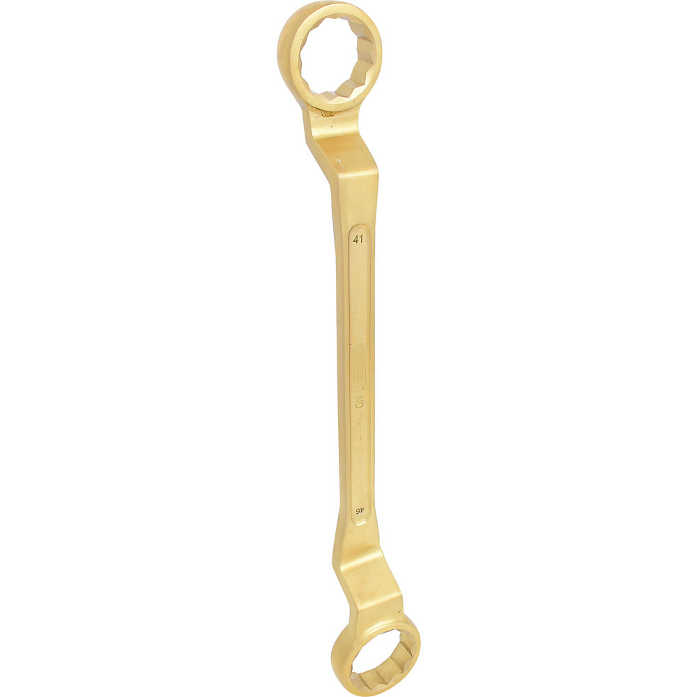 KS Tools Chiave poligonale a due bocche BRONZEplus, piegata, metrica, 41 x 46 mm