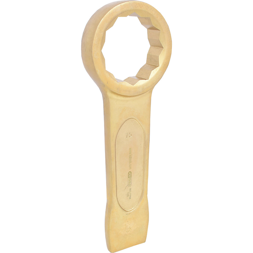 KS Tools Clé à œillet à frapper BRONZEplus, métrique, 75 mm