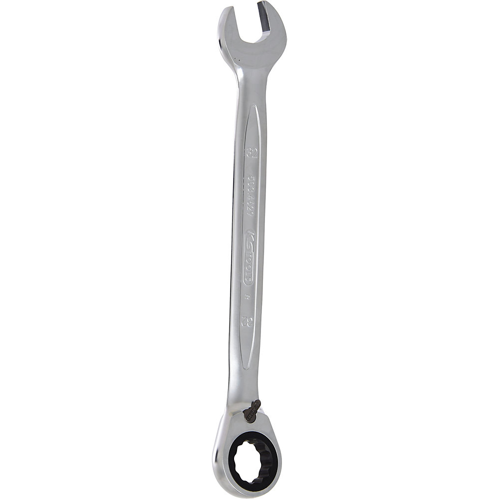 KS Tools Clé mixte à crans GEARplus commutable, anneau coudé à 15°, métrique, 32 mm