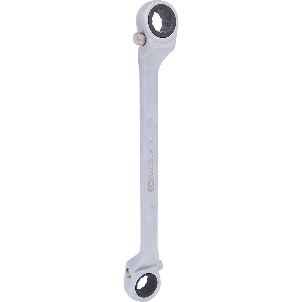 KS Tools Chiave a cricco, reversibile, dodecagonale, 15 x 16 mm