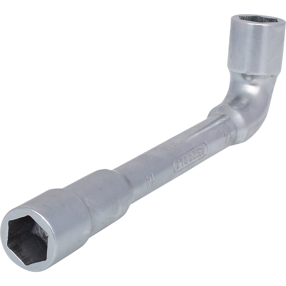 KS Tools Chiave a bussola doppia ULTIMATEplus, con foro, piegata a 90°, 14 mm