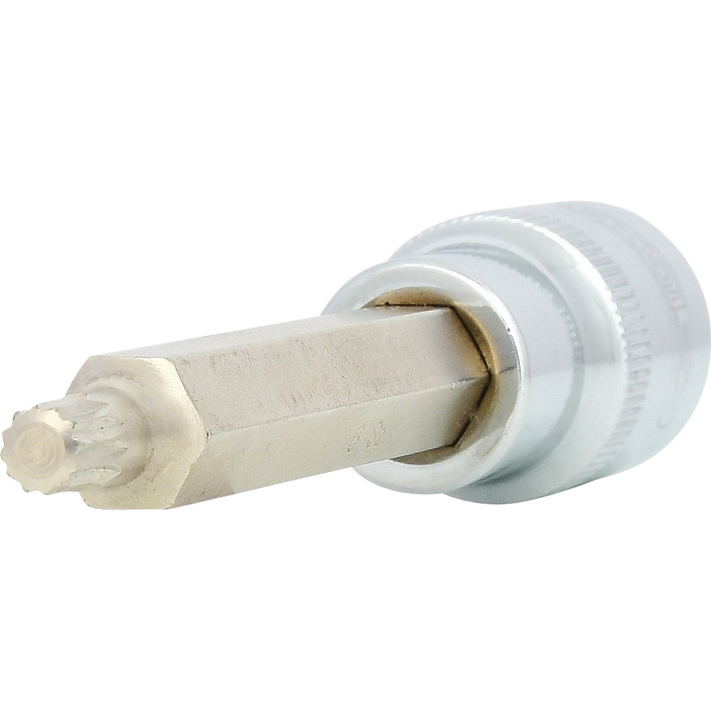 KS Tools Bussola per viti CHROMEplus da 1/2'', lunga, profilo (XZN®), M6