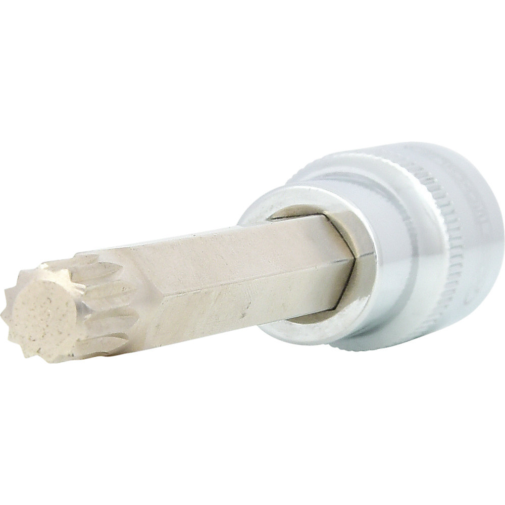 KS Tools Bussola per viti CHROMEplus da 1/2'', lunga, profilo (XZN®), M10