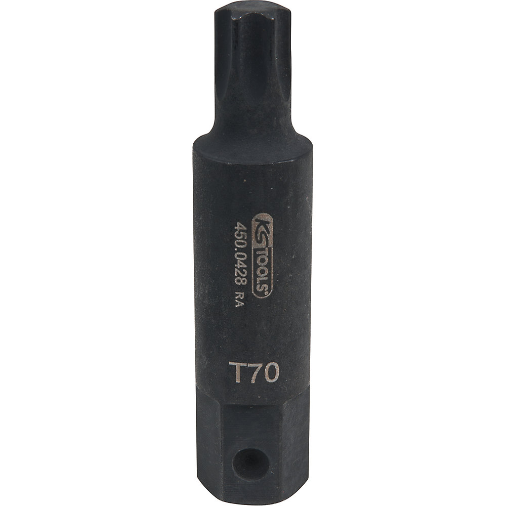 KS Tools Inserto per avvitatori ad impulsi per viti Torx, lunghezza 107 mm, T70