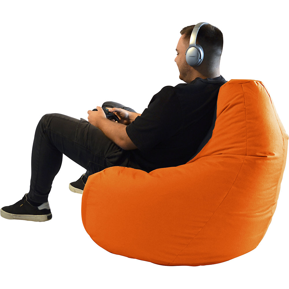 kaiserkraft Sitzsack GAMER, HxBxT 1000 x 1000 x 1000 mm, orange 2