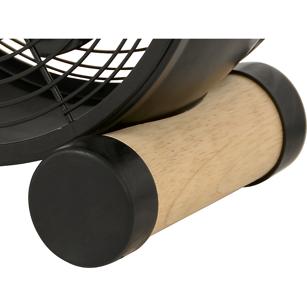 Ventilateur de table Design kaiserkraft avec pieds en bois, noir 2