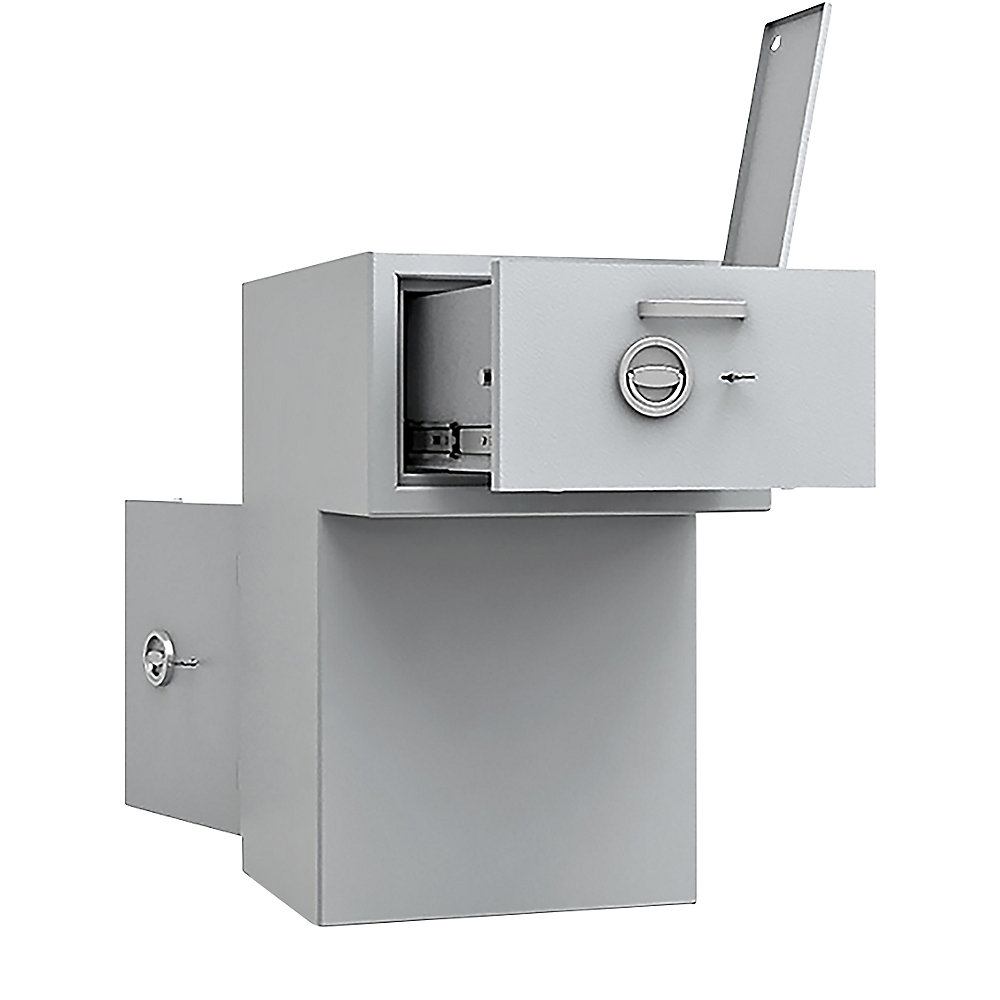 Coffre de sécurité à trappe arrière, avec saillie