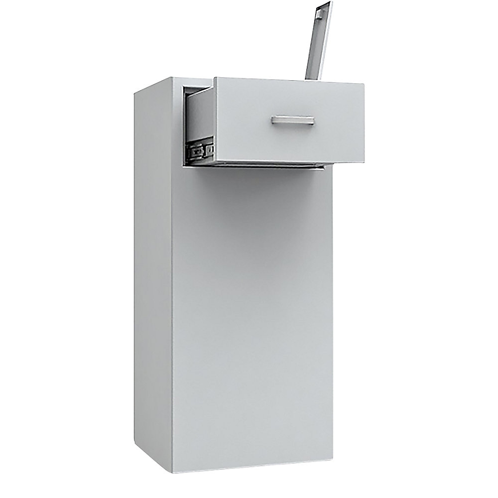 Coffre de sécurité à trappe, arrière avec tiroir ouvert