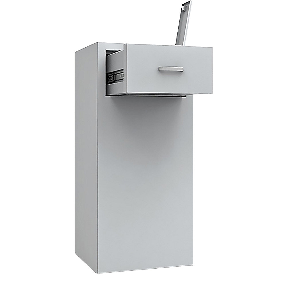 Coffre de sécurité à trappe, arrière avec tiroir ouvert