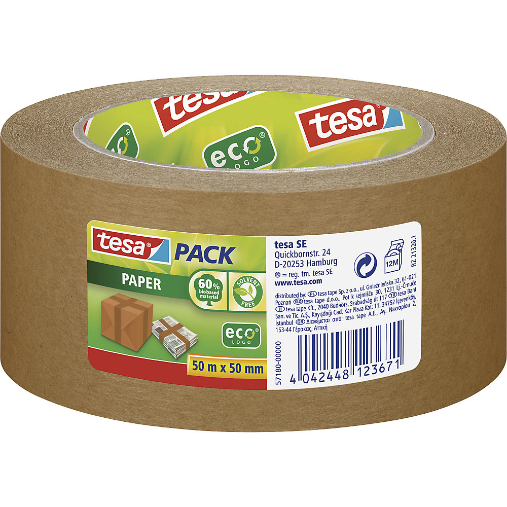 Photos - Tape TESA tesapack® ecoLogo® paper, tesapack® ecoLogo® paper, pack of 36 rolls, 