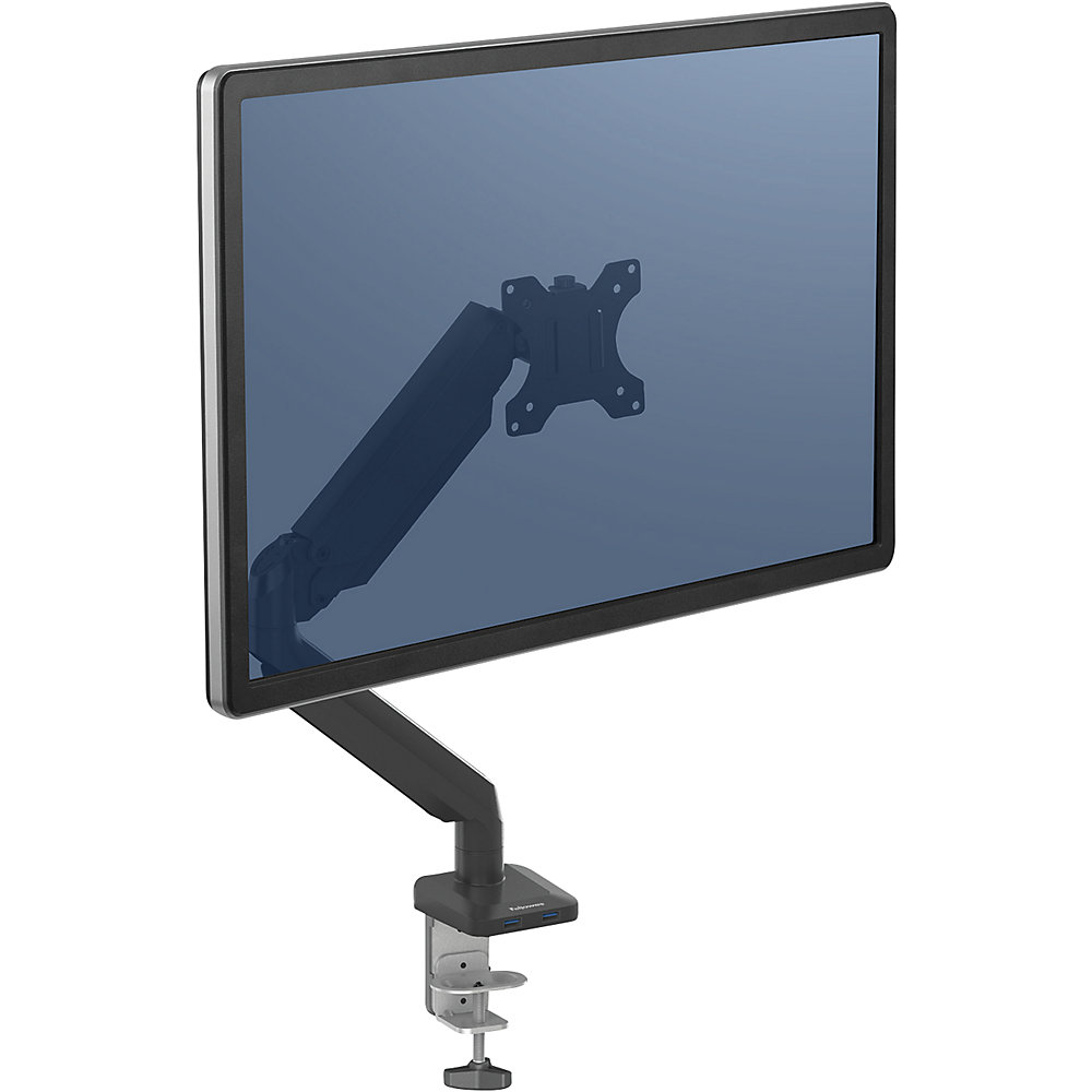 PLATINUM SERIES Monitorarm, Einzelarm für 1 Monitor, schwarz Fellowes 2