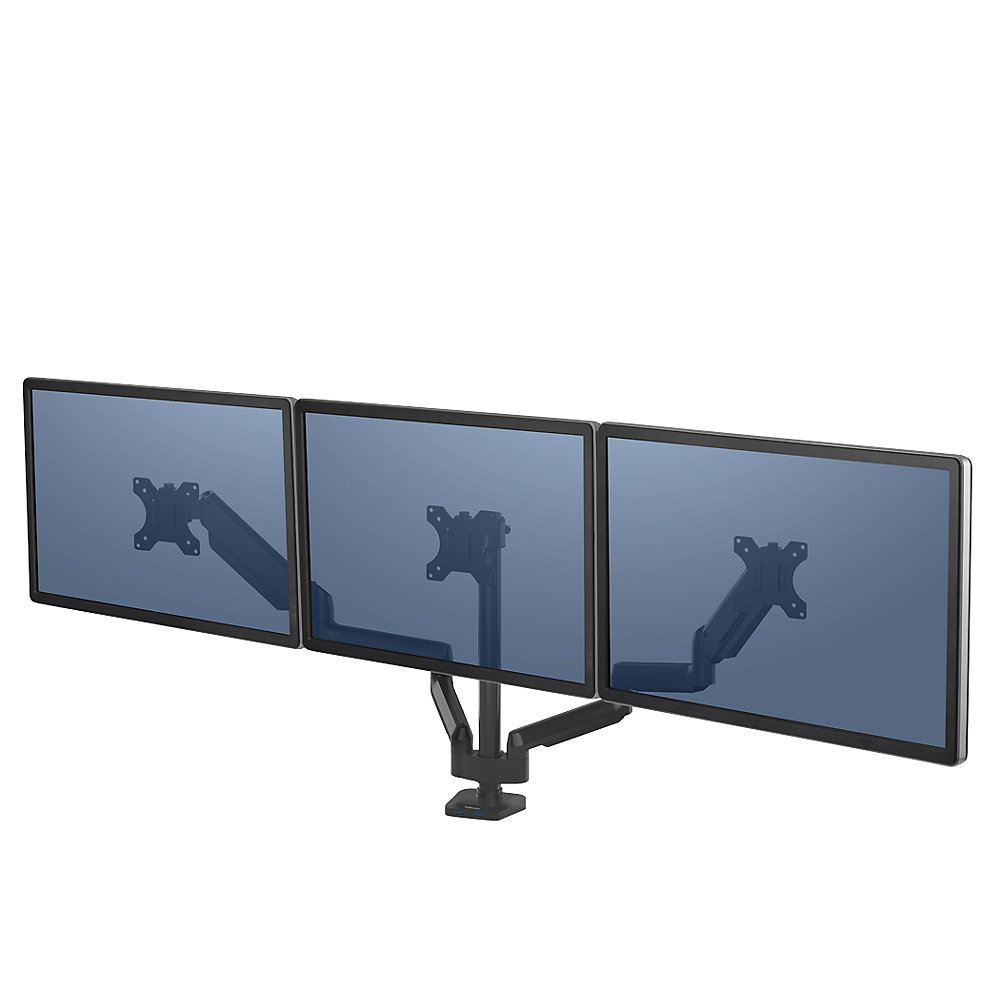 PLATINUM SERIES Monitorarm, Dreifacharm für 3 Monitore, schwarz Fellowes 2