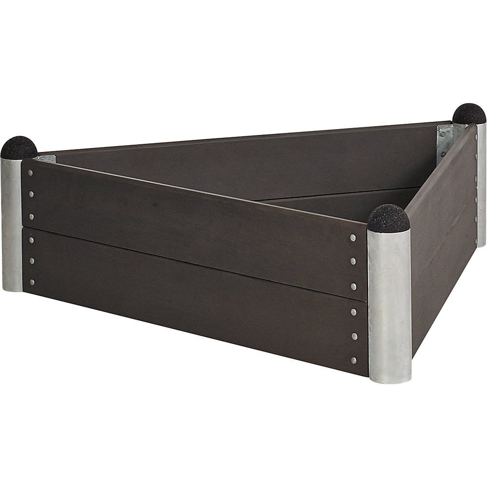 Bac à plantes de forme triangulaire