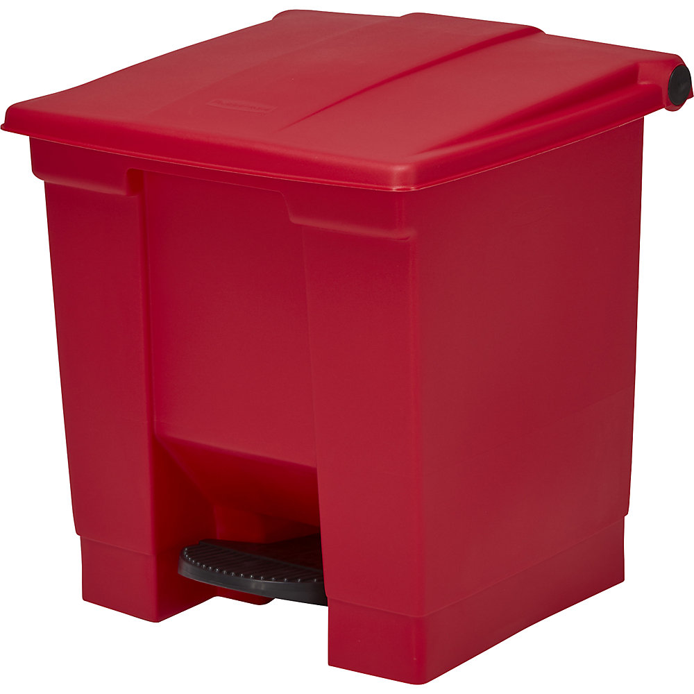 Tretabfalleimer, Industrie, aus Polyethylen, Volumen 30 l, rot, ab 5 Stk Rubbermaid 2
