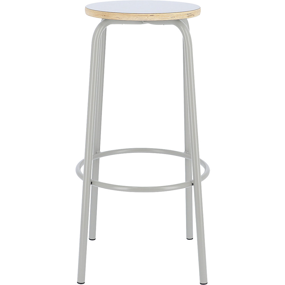 kaiserkraft Barhocker PARIS, Sitzhöhe 750 mm, taupe 2