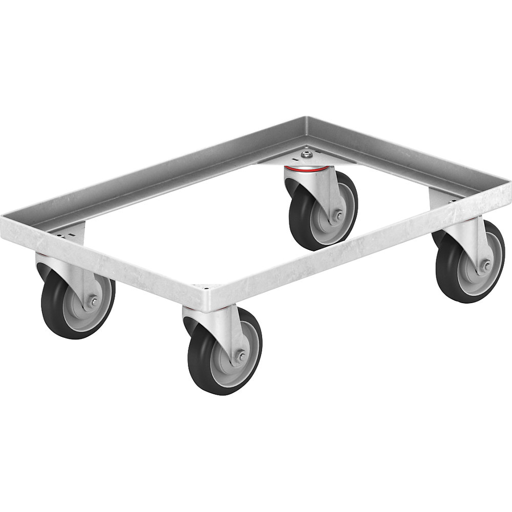 EUROKRAFTpro Telaio mobile ESD, superficie d'appoggio lungh. x largh. 610 x 410 mm, versione ESD