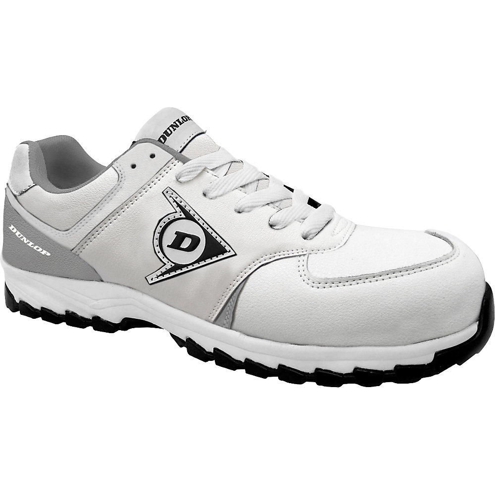 DUNLOP Scarpe antinfortunistiche basse FLYING ARROW S3, bianco, 1 paio, taglia 41