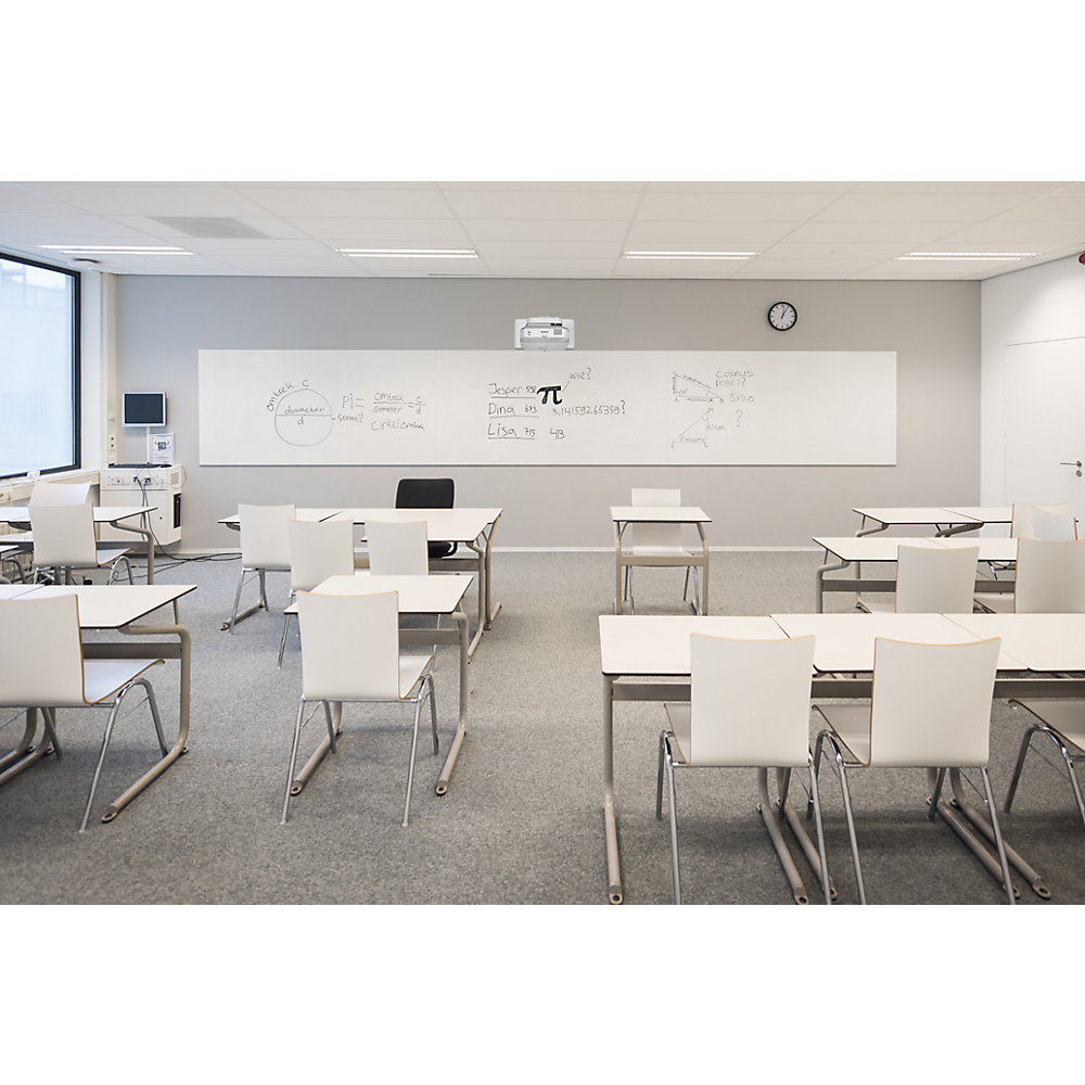 Whiteboard SHARP, rahmenlos, mit geraden Ecken, BxH 880 x 580 mm Chameleon 2