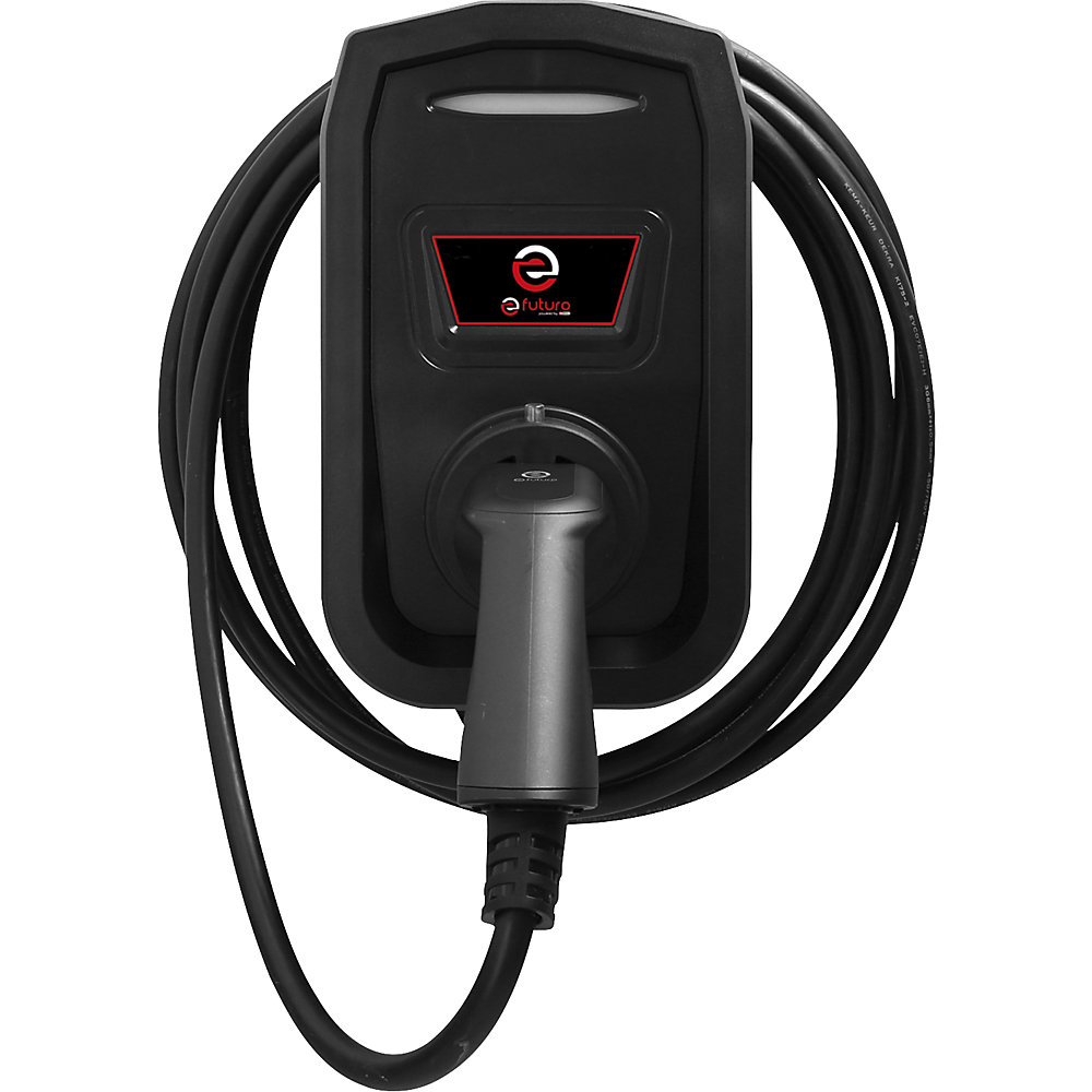 Boîte murale efuturo avec câble de chargement de type 2, 3 phases