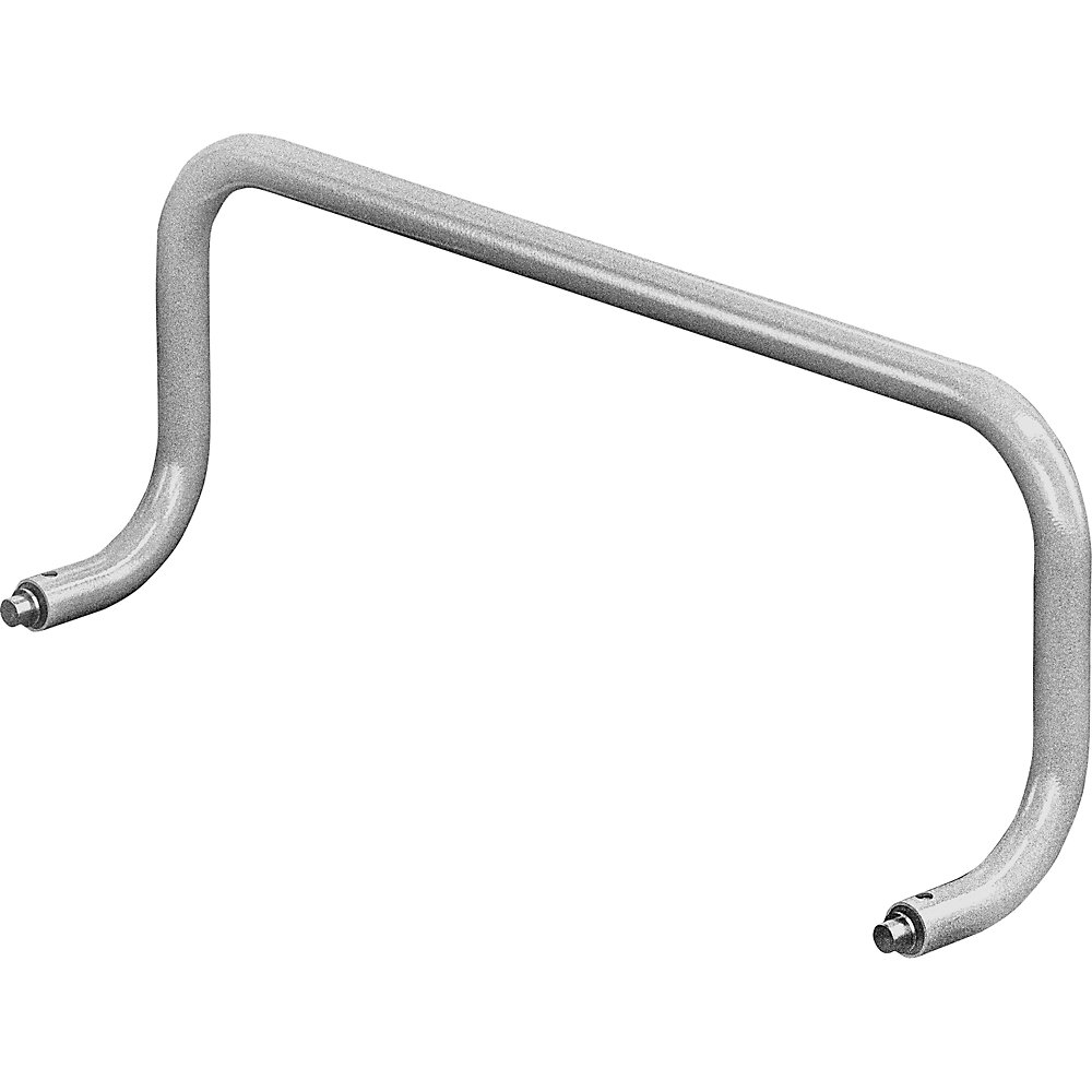 EUROKRAFTpro Impugnatura, ergonomica, per carrelli di montaggio, larghezza 800 mm, con zincatura