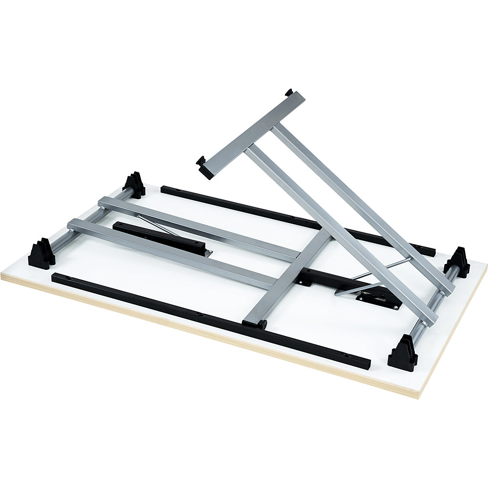 Kaiserkraft F25 Folding Table Light Gray 140x70 cm 2