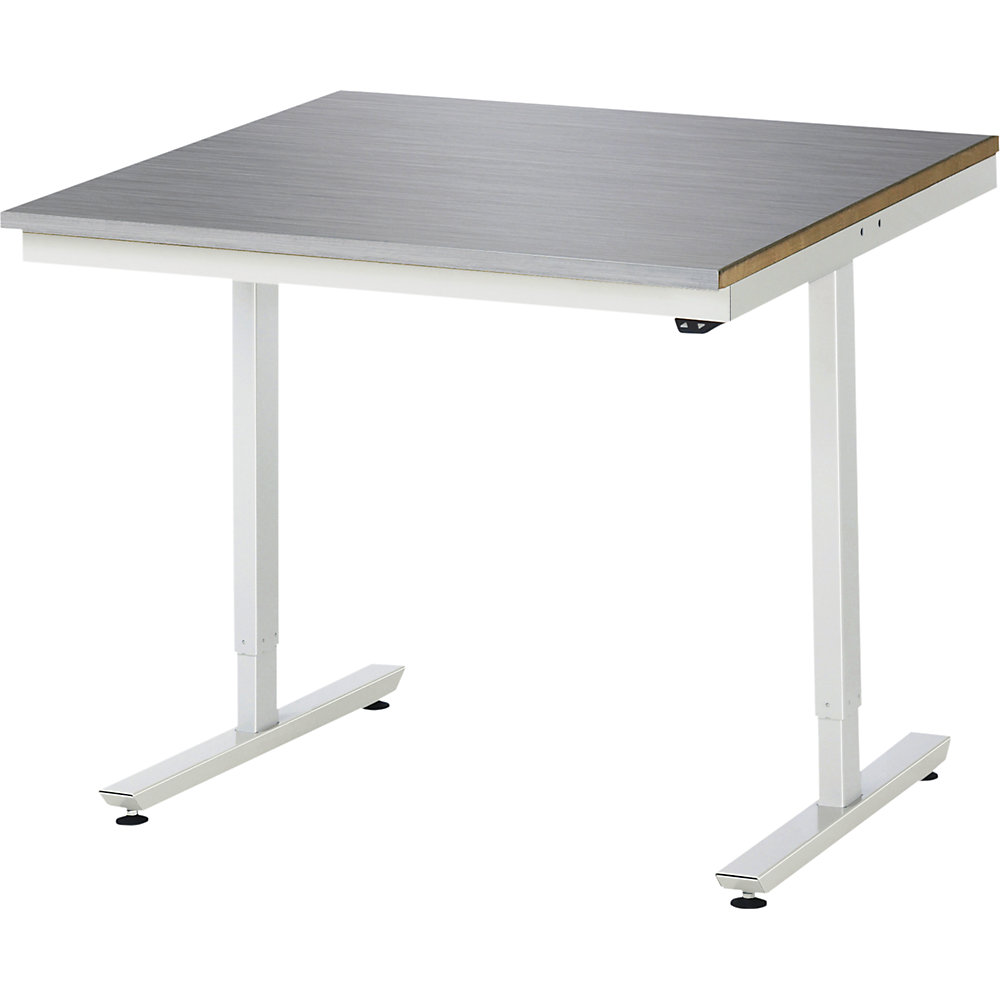 RAU Electric Height-Adjustable Work Table Stainless Steel 1000x1000mm