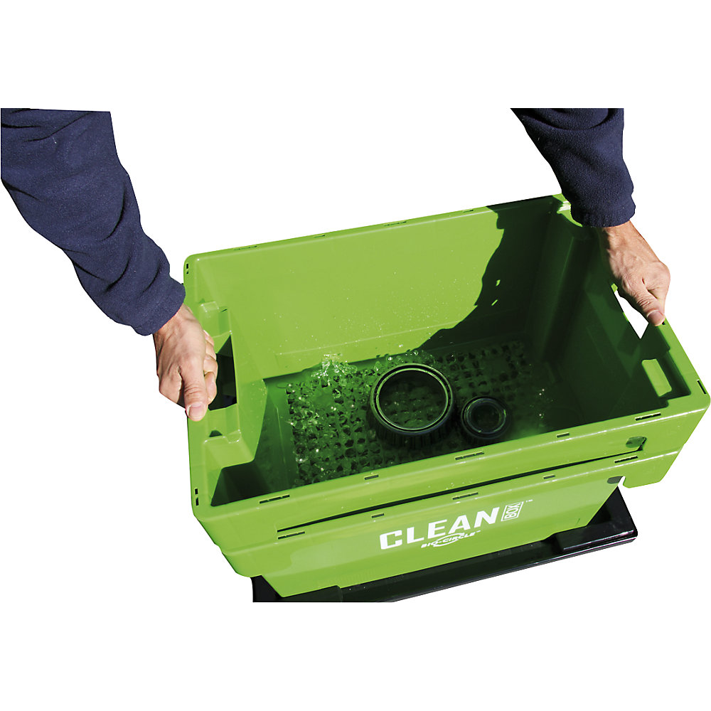 Kleinteilereiniger CLEAN BOX, Füllmenge max. 50 l, mit Deckel und Tauchkorb, ab 2 Stk Bio-Circle 2