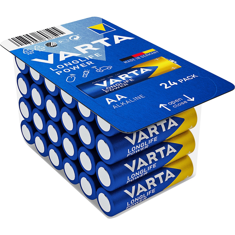 VARTA Batteria LONGLIFE Power, AA, conf. da 24 pezzi