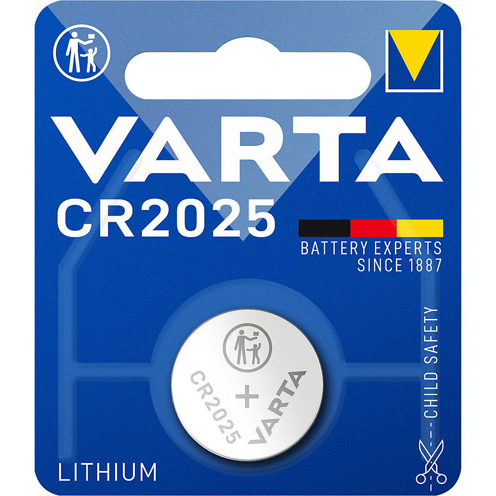 Universal Pile bouton Varta CR2025Bli1 3,0 V/157 mAh/lithium CR 2025 (VE1)