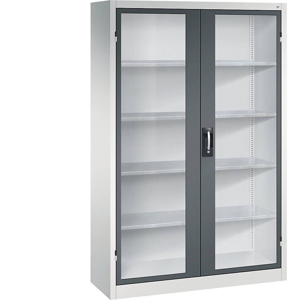 C+P Wing Door Cabinet Light Gray/Anthracite Gray 1950x1200x400mm 2