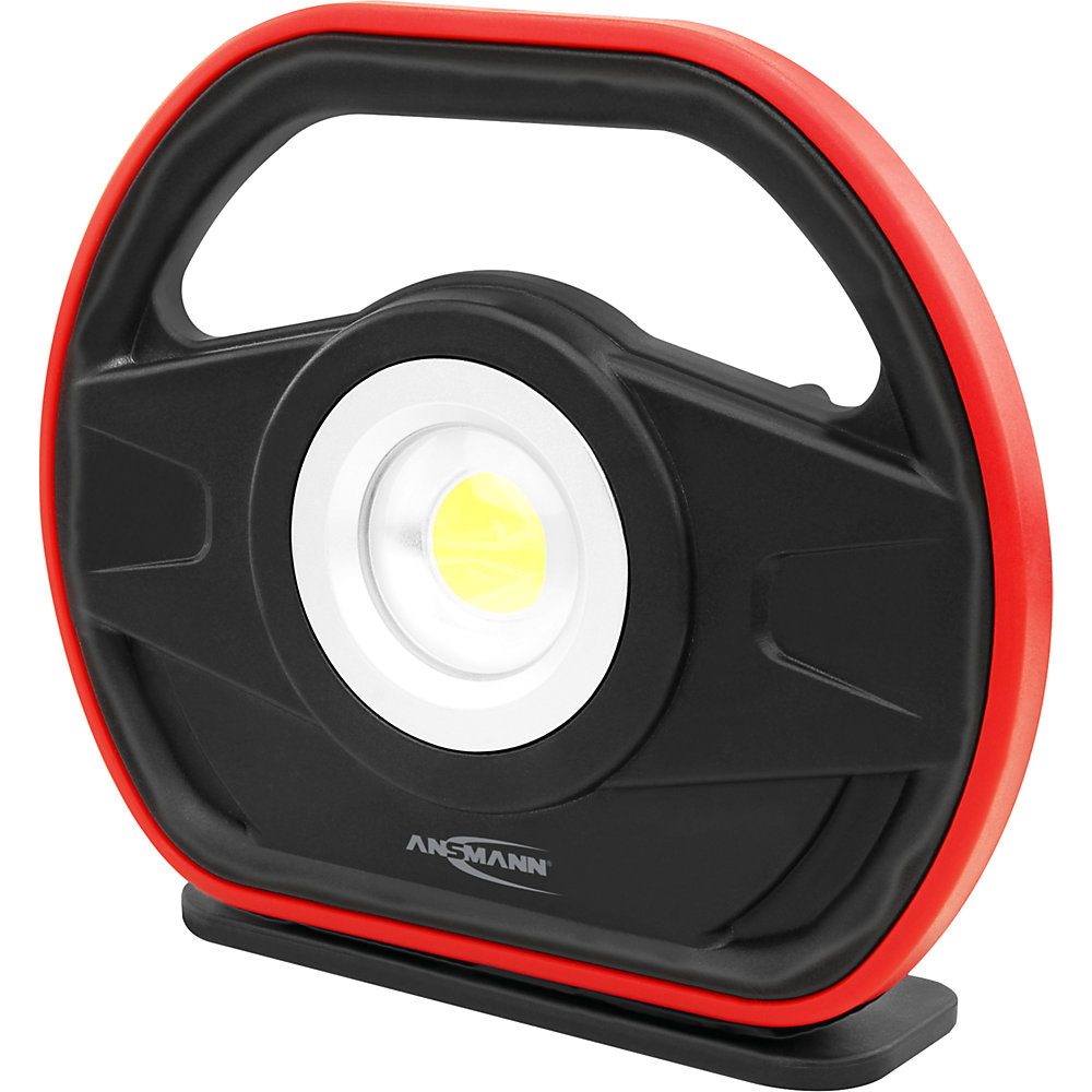 Ansmann Proiettore a LED ricaricabile FL3200R, 3200 lm, nero/rosso, lungh. x largh. x alt. 272 x 235 x 71 mm