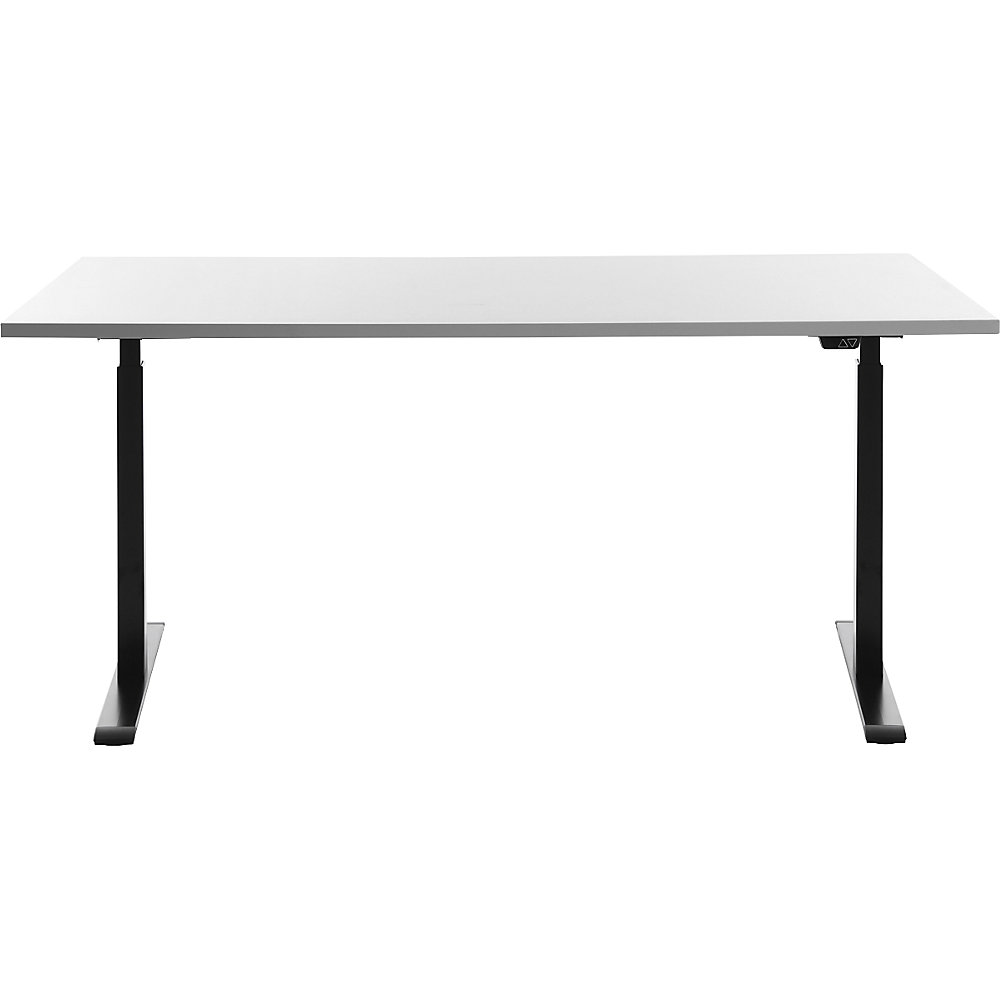 Topstar E-TABLE Height-Adjustable Desk White/Black 160x80 cm 2