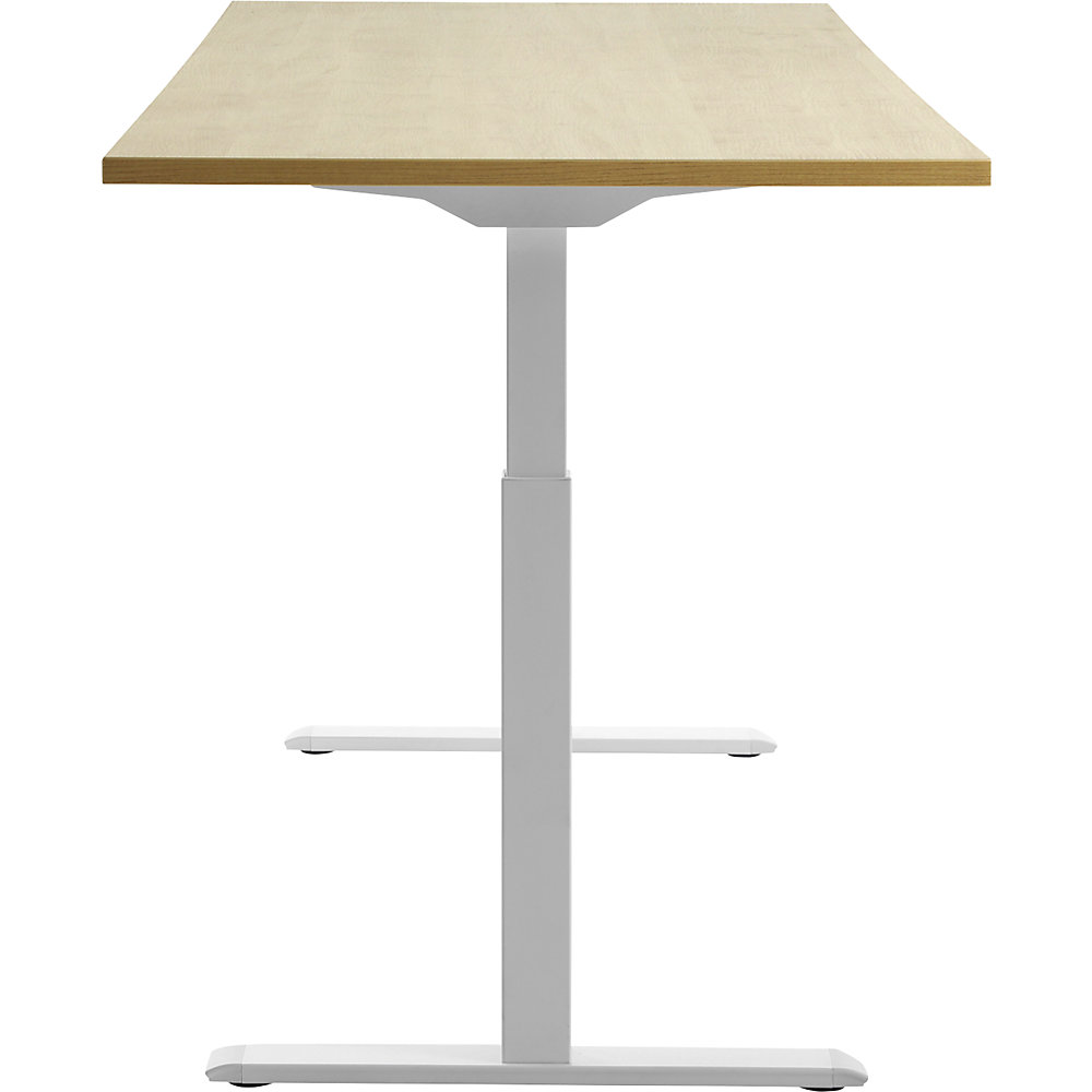 Topstar E-Table Height-Adjustable Desk Maple/White 180x80cm 2