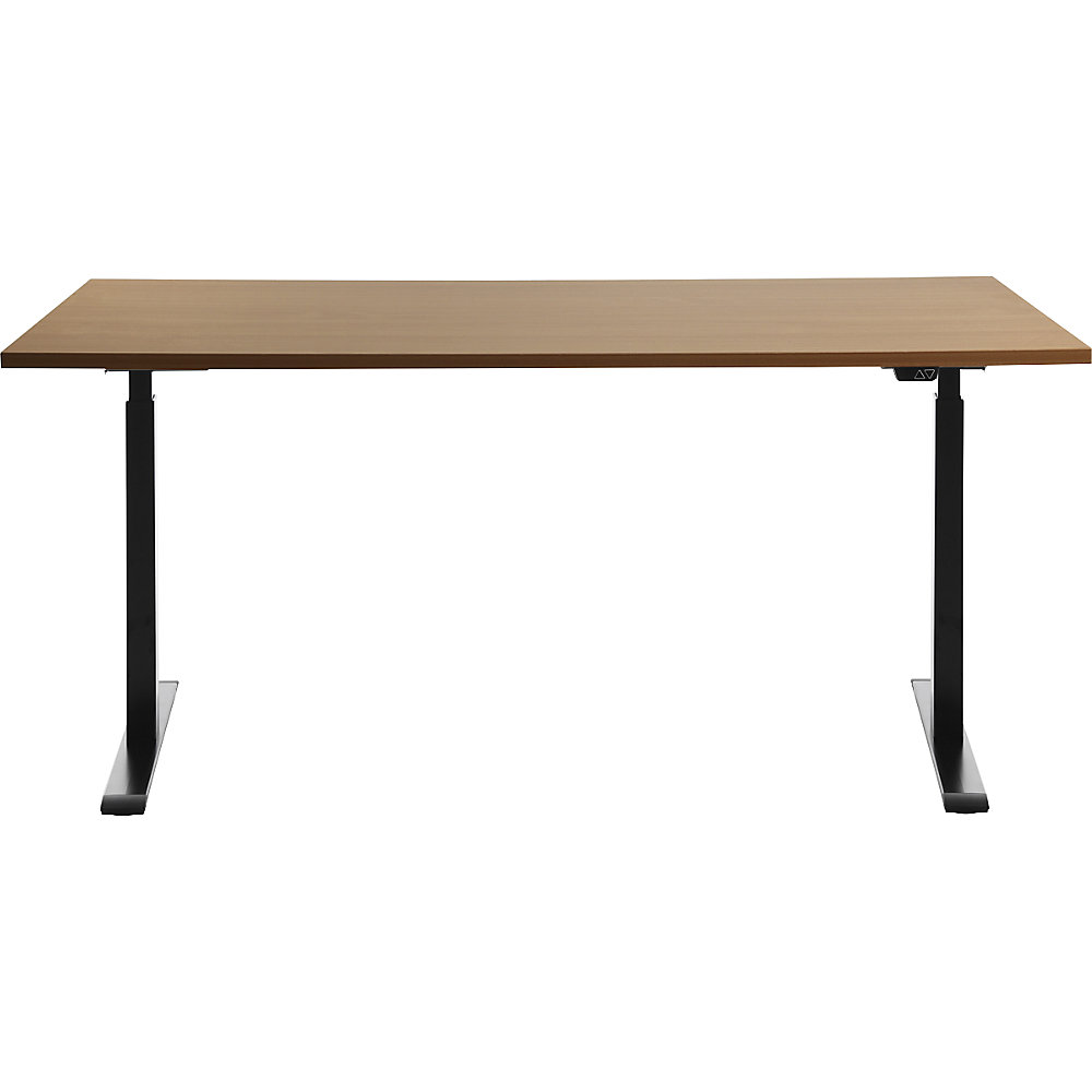 Topstar E-TABLE Height-Adjustable Desk Beech/Black 160x80cm 2