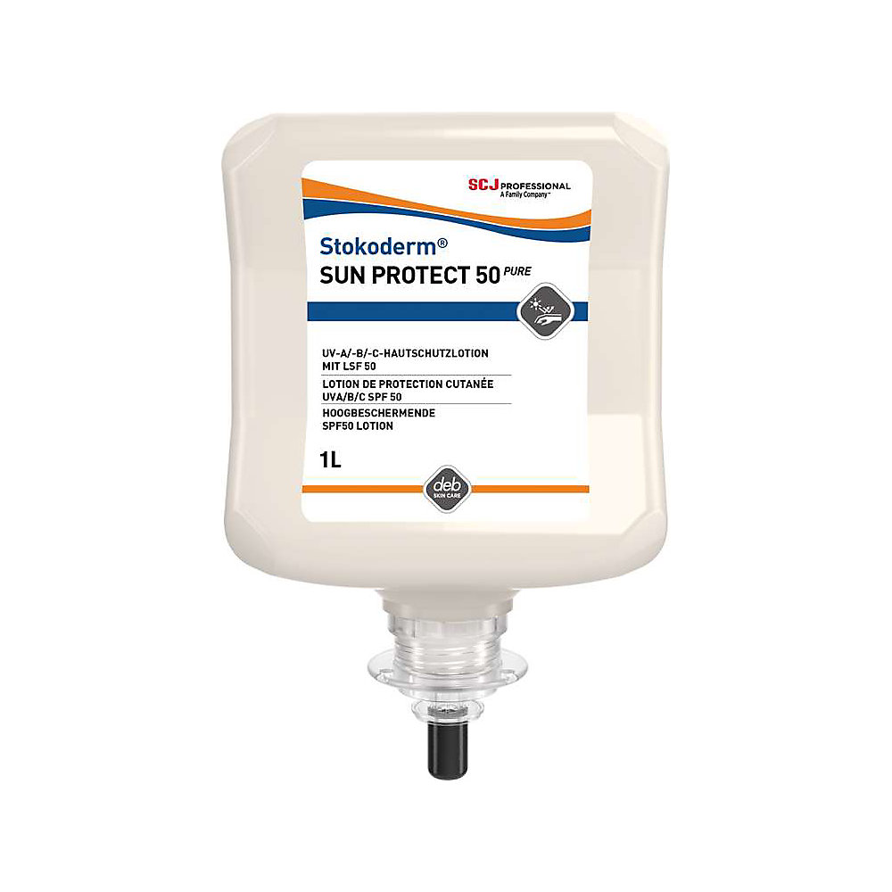 Protezione solare STOKODERM SUN PROTECT 50 PURE, capacità 1 l, a partire da 12 pz., senza profumi