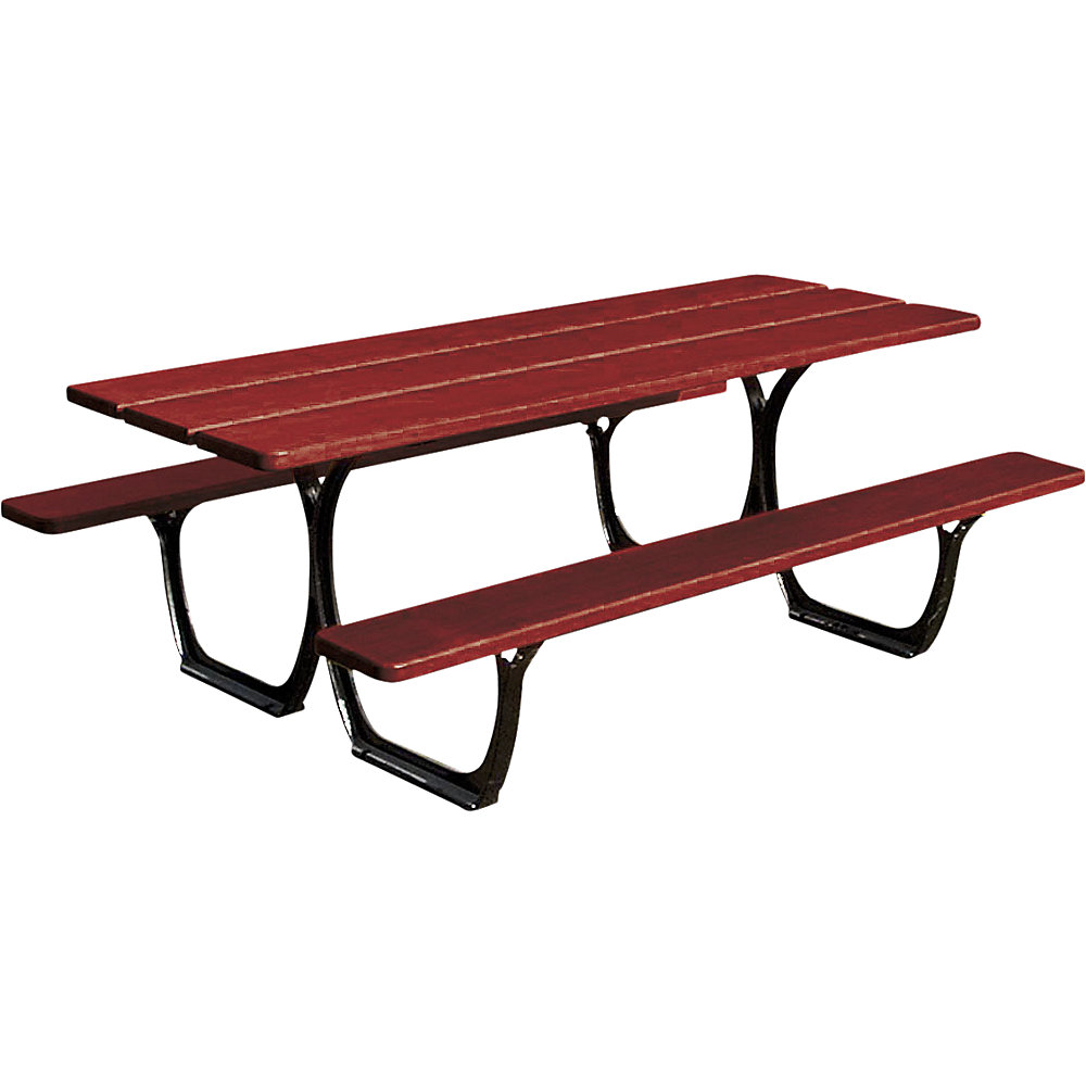 PROCITY Set di tavolo e panche SEVILLA, lunghezza 2000 mm, nero / mogano