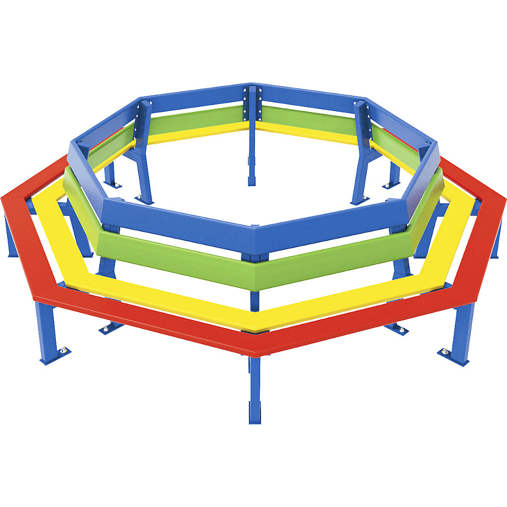 PROCITY Panchina rotonda Silaos®, per bambini, Ø interno 1240 mm