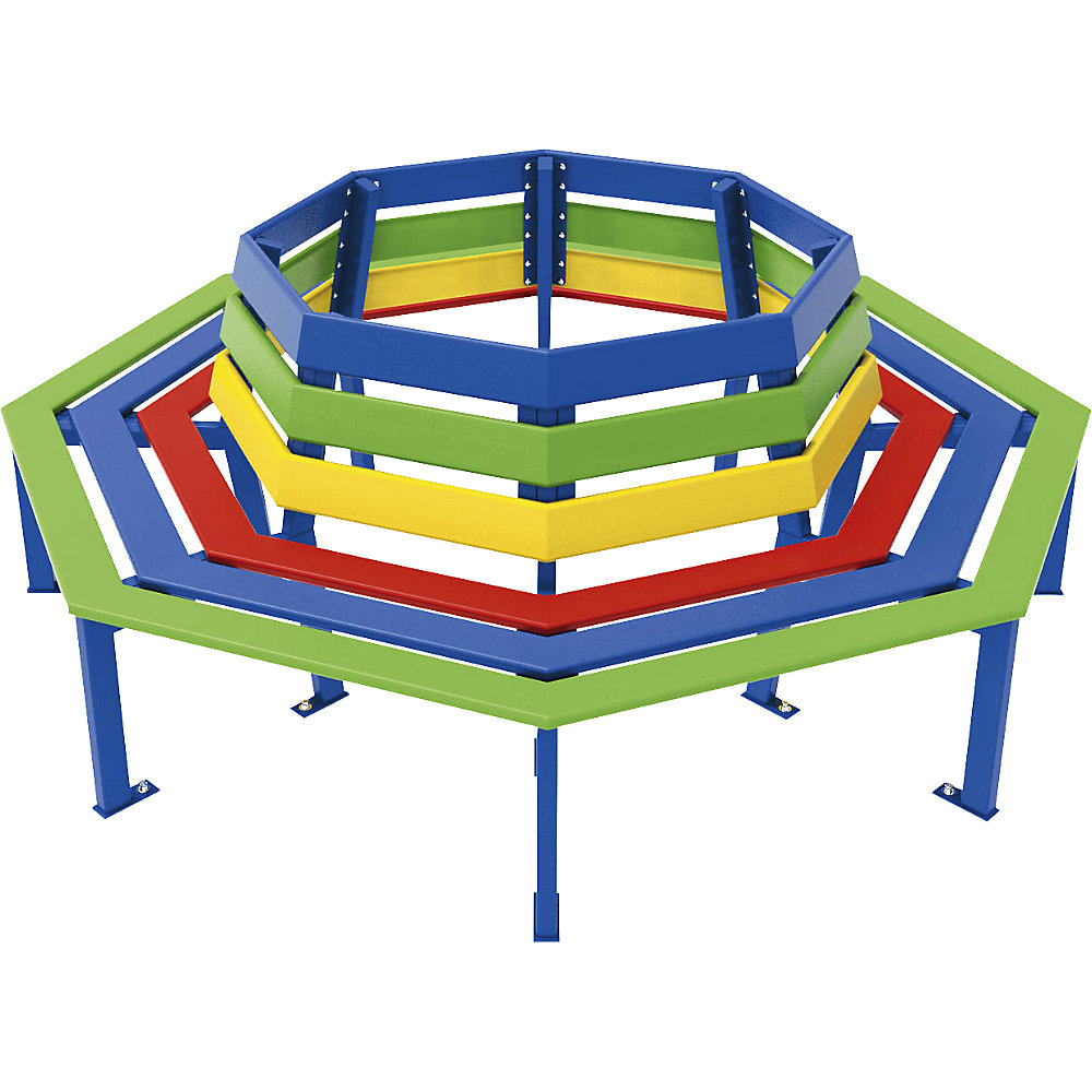 PROCITY Panchina rotonda Silaos®, per bambini, Ø interno 915 mm
