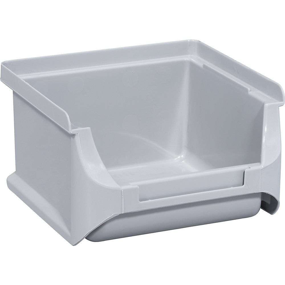 Open fronted storage bin, LxWxH 100 x 100 x 60 mm, pack of 30, grey