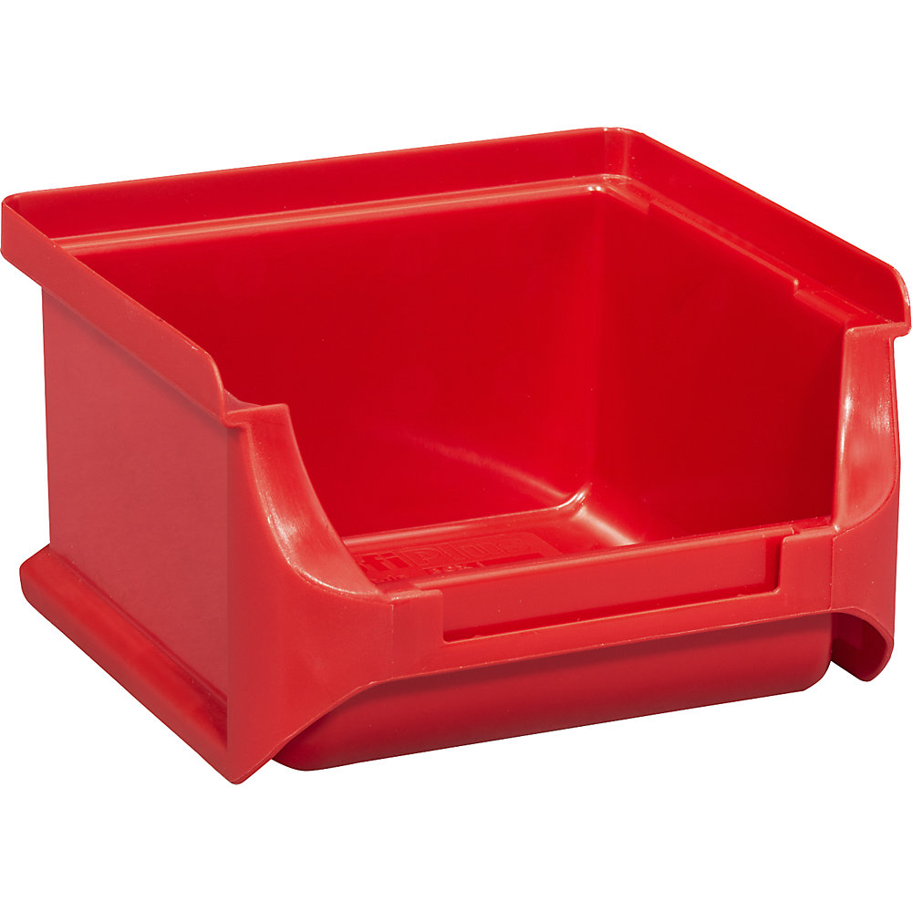 Open fronted storage bin, LxWxH 100 x 100 x 60 mm, pack of 30, red
