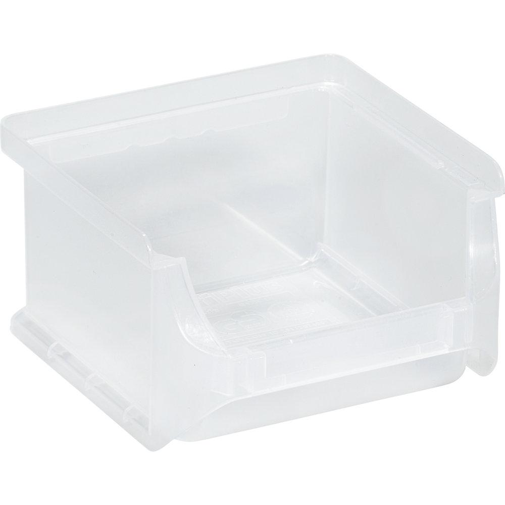 Open fronted storage bin, LxWxH 100 x 100 x 60 mm, pack of 30, transparent