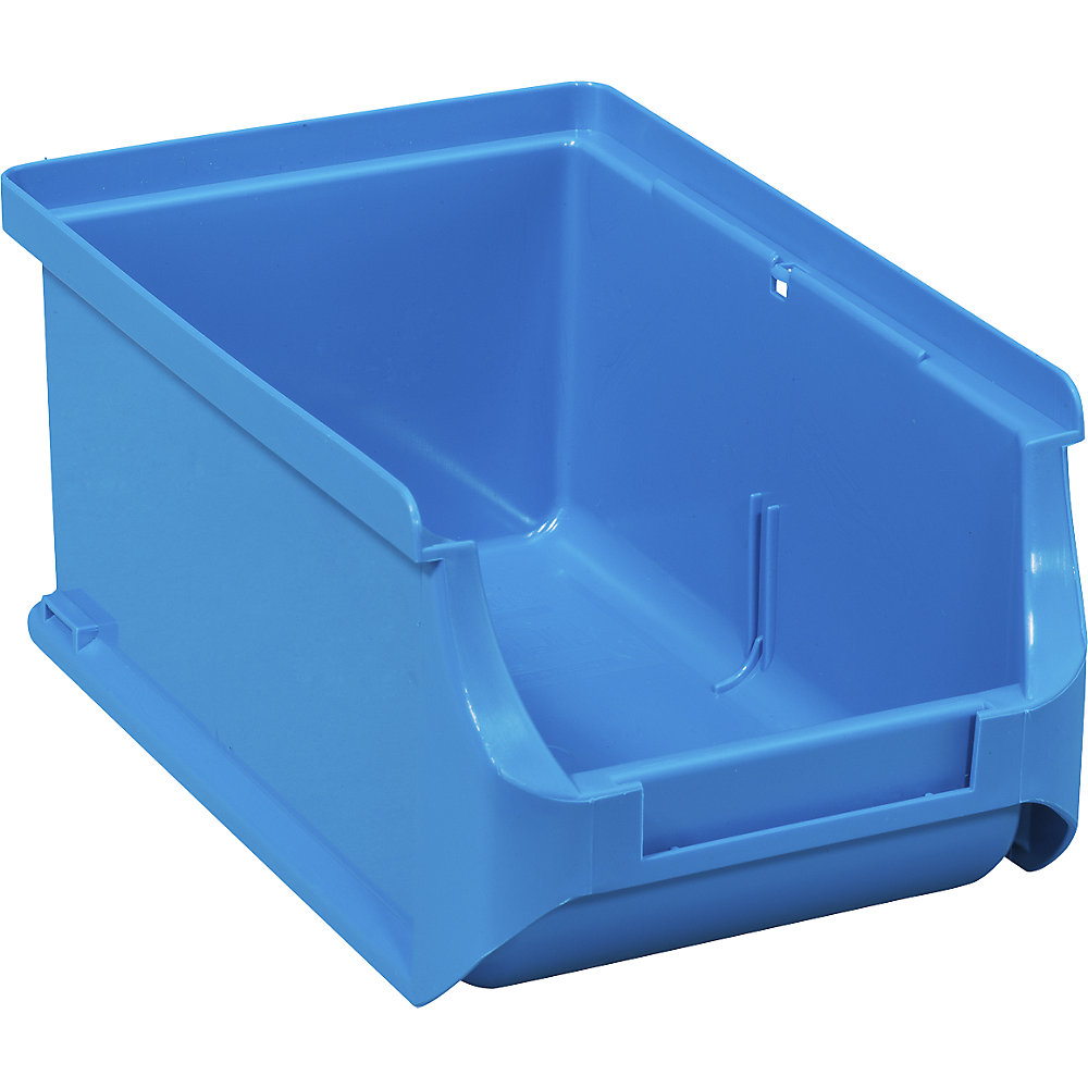 Open fronted storage bin, LxWxH 160 x 100 x 75 mm, pack of 24, blue