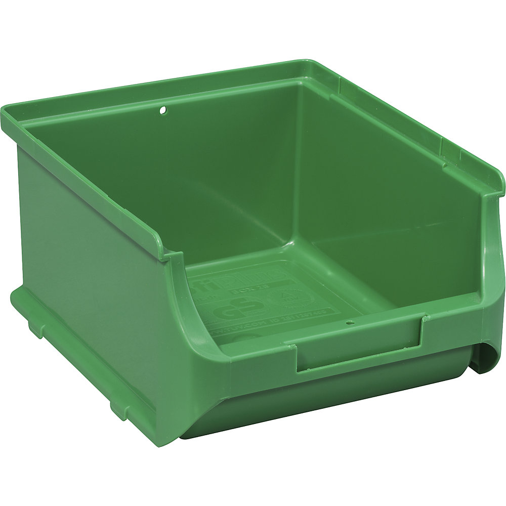 Open fronted storage bin, LxWxH 160 x 135 x 82 mm, pack of 20, green