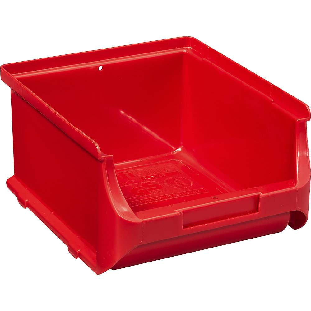 Open fronted storage bin, LxWxH 160 x 135 x 82 mm, pack of 20, red