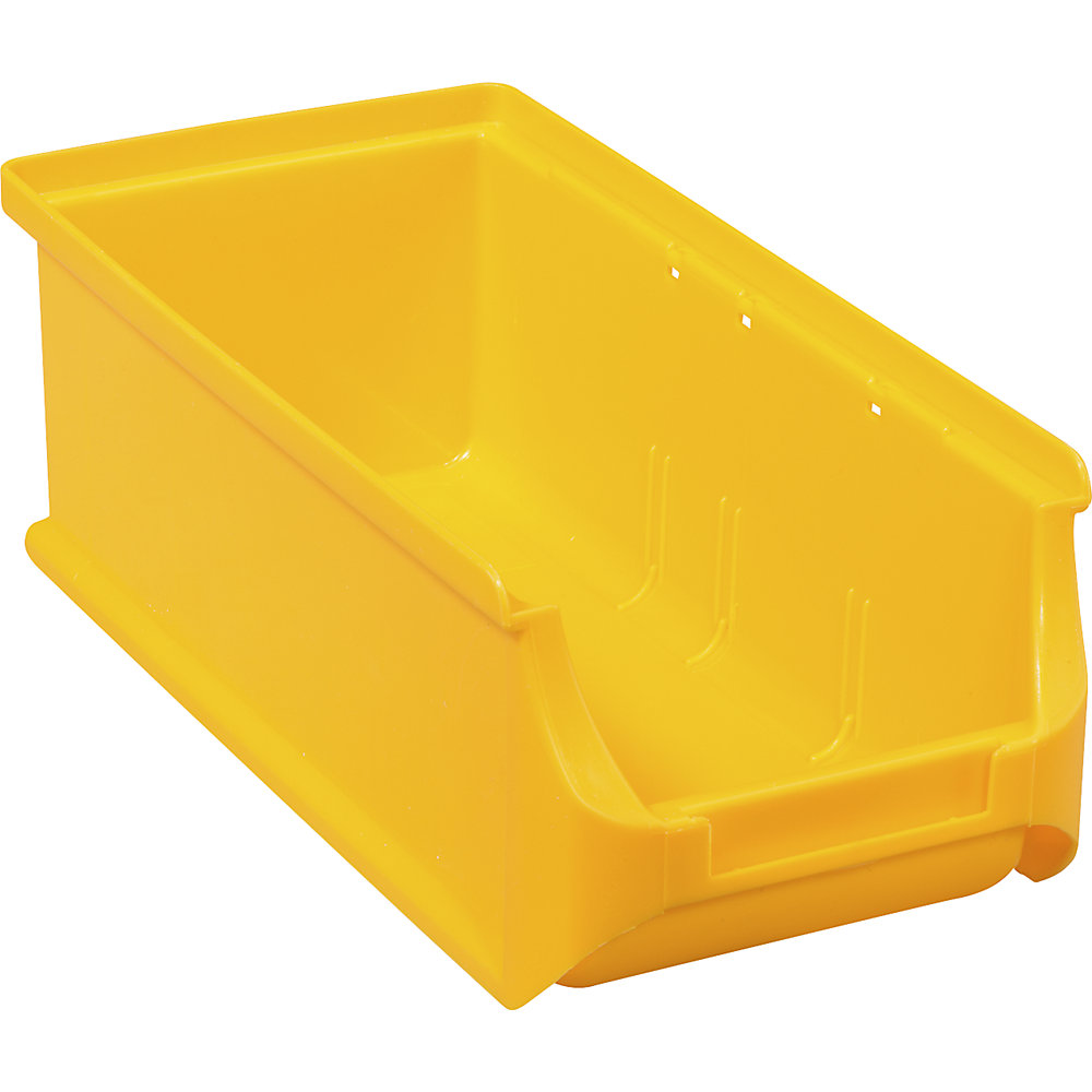 Open fronted storage bin, LxWxH 215 x 100 x 75 mm, pack of 20, yellow