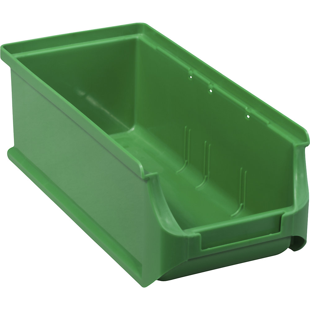 Open fronted storage bin, LxWxH 215 x 100 x 75 mm, pack of 20, green