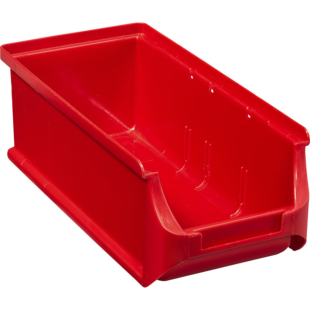 Open fronted storage bin, LxWxH 215 x 100 x 75 mm, pack of 20, red
